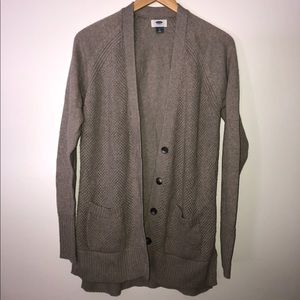 Taupe Knit Cardigan